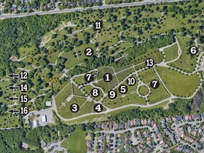 A selection of the special sections and monuments at Beechwood Cemetery, located at 280 Beechwood Ave., Ottawa.