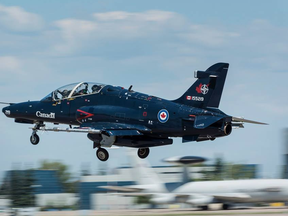 Royal Canadian Air Force CT-155 Hawk aircraft. Canadian Forces photo.