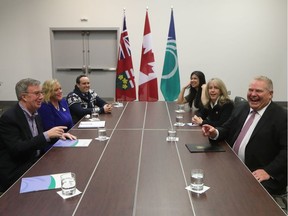 Premier Doug Ford meeting with Mayor of Ottawa Jim Watson in Ottawa Friday Dec 6, 2019.   Tony Caldwell
