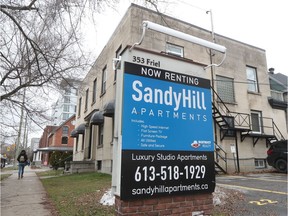 A 'For Rent' sign in the Sandy Hill neighbourhood exemplifies a problem that worries some long-time residents.