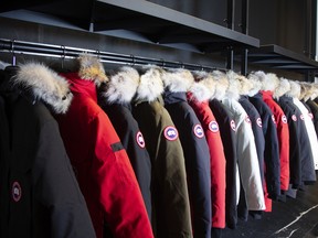 Parkas in a Canada Goose store in Montreal — but the new "experience" space in Toronto won't have such vast inventory.