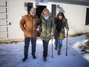 Thomas Cain, Karin Hohban and Jessica Service, three Westboro bus crash survivors who gathered Sunday Jan. 5, 2020, to speak about their experiences and what has happened in the past year since the incident.