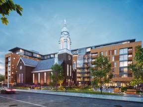 St. Charles Market by ModBox in Ottawa offers generous family-friendly suites and boasts communal space in the refurbished church the development is built around that architect Andrew Reeves envisioned as re-energized space that brings the community together, as churches used to do.