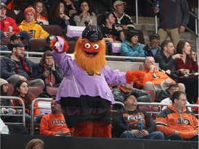 The Philadelphia Flyers mascot Gritty.