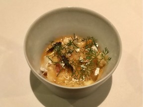 Spiny lobster curry, a course at Providence in Los Angeles last fall.