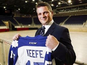 Sheldon Keefe is seen here at the Ricoh Colliseum when he was introduced as the head coach of the AHL's Toronto Marlies in June 2015. On Nov. 20 he became the head coach of the NHL's Toronto Maple Leafs.