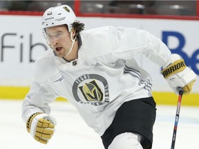 Mark Stone of the Vegas Golden Knights practises at the Canadian Tire Centre on Jan. 15, 2020. Photo by Jean Levac/Postmedia News assignment 133038