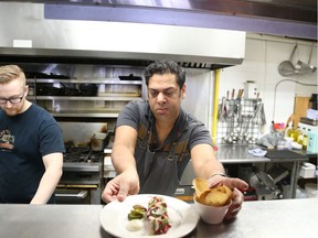 Chef Arup Jana at Brassica, formerly Vittoria in the Village.