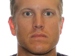 Former Canadian military reservist Patrik Jordan Mathews poses in an undated picture provided by RCMP in Winnipeg on August 28, 2019.