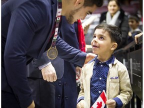 Files: Immigration, Refugees and Citizenship Canada (IRCC) partnered with the Ottawa Senators in a special citizenship ceremony, where 20 families from 20 countries became Canadian citizens ahead of the hockey game between the Senators and the visiting Calgary Flames.