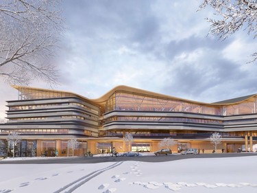 The City of Ottawa, Ottawa Public Library (OPL) and Library and Archives Canada on Thursday unveiled the long-awaited design for the $192.9-million joint facility on LeBreton Flats after spending the past year gathering ideas from the public to use in the final iteration.
Credit The City of Ottawa