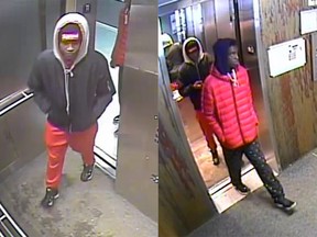 Suspects in a mugging in Heron Gate Jan. 6 in which the victim was seriously injured.