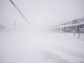 A snowy street is pictured in St. John's, Newfoundland and Labrador, Canada January 17, 2020.