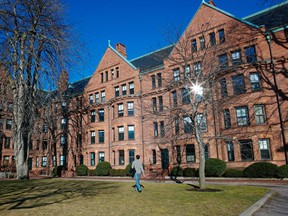 The Hastings Hall on the Harvard University campus in Cambridge, Massachusetts.