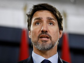 Canada's Prime Minister Justin Trudeau takes part in a news conference in Ottawa, Ontario, Canada January 17, 2020.