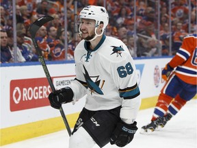 Melker Karlsson is one of a number of San Jose Sharks scheduled to become unrestricted free agents in the summer.