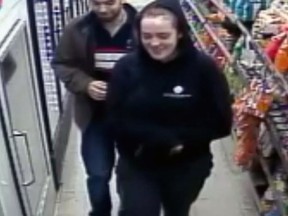 A woman and a man are being sought by Kingston Police after another woman was assaulted for standing up for a person being mocked in a store in Kingston on Jan. 3. (Supplied Photo)
