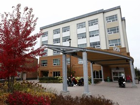 The main entrance to the Perley and Rideau Veterans' Health Centre. Partnering with the Ottawa Hospital and the Champlain LHIN, it is trying innovative ways to help the frail elderly after a hospital stay.