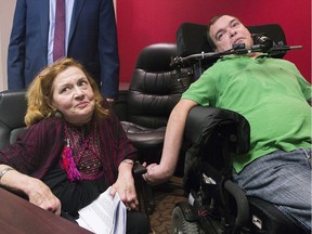 Montrealers Nicole Gladu and Jean Truchon attend a news conference last September, where they gave their reaction to a Quebec judge overturning parts of provincial and federal laws on medically assisted dying.
Canadian who seek MAiD are increasingly also donating their organs and tissues.
