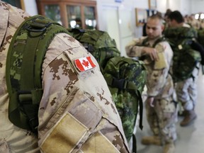 Canadian troops headed to Iraq in 2014.