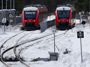 The O-train's Trillium Line stop at Carleton University.