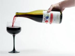 A stock file photo of red wine.
