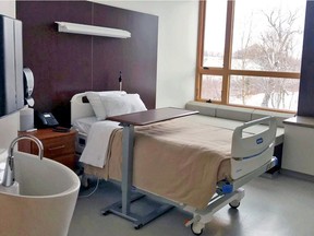 Files: A hospice room in a Canadian city.