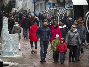 Sparks Street was a lively spot for Winterlude Saturday Feb. 1, 2020.