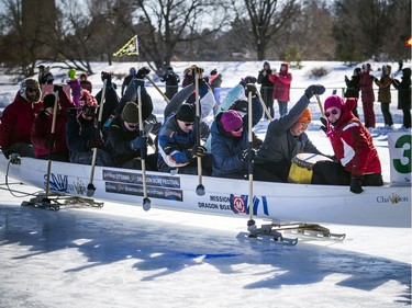 The Ottawa Ice Dragon Boat Festival was held Saturday, February 8, 2020, along the Rideau Canal at Dow's Lake. The sold-out 2nd IIDBF World Ice Dragon Boat Festival had competitors from all around the world, including; China, England, India, Iran, Ireland, Japan, New Zealand, United States and Canada.