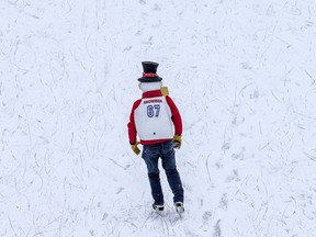 Luc Guertin skating on a portion of the Rideau Canal Skateway during the first weekend of Winterlude. On Wednesday, the NCC announced the canal was closing for the season.