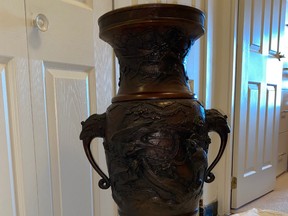 Bronze vase.
