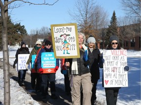 Teachers from D. Roy Kennedy Public School in Ottawa walked the picket line, February 05, 2020.