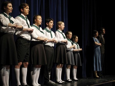 The cast of The Sound of Music, during St. Mother Teresa High School's Cappies production of The Sound of Music, on Feb. 14, 2020, in Ottawa, On.