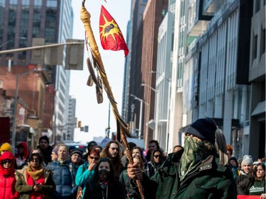 All Eyes on Parliament: Rally for the Wet'suwet'en in downtown Ottawa. February 24, 2020