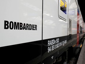 FILE PHOTO: The Bombardier FV-Dosto double-deck train "Ville de Geneve" of Swiss railway operator SBB is seen at the central station in Zurich, Switzerland.