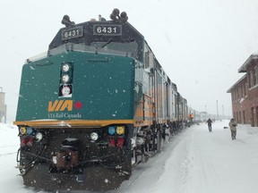 FILE: A Via Rail train.