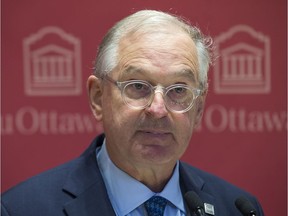Jacques Frémont, president and vice-chancellor of the University of Ottawa, is seen in a file photo. This week, he called the campus mental health situation 'a crisis'. He urged students to access campus mental health services, noting the school had hired six more mental health counsellors for students and one for faculty and staff.