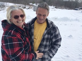 Yvonne Gibson and Hector Gravelle were smiling Monday morning at their Tamworth-area farm, but the province's planning appeals body ruled against their plan to expand the clothing-optional campground on their property.