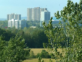 Ottawa as seen from the eastern greenbelt.