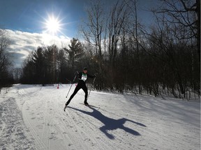 Larry Hasson during the 27 km Freestyle race at the Gatineau Loppet in Gatineau on Sunday.