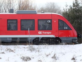 The O Train in Ottawa Friday Jan 24, 2020.   Tony Caldwell