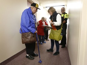 Ottawa Public Health and Ottawa Search and Rescue were checking on seniors as they were going through a building on Viewmount Drive in Ottawa Monday Sept 24, 2018.