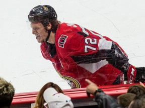 Ottawa Senators defenceman Thomas Chabot was hurt in the first period against Montreal. He left the game and did not return. However, the Senators don't think the injury is serious.