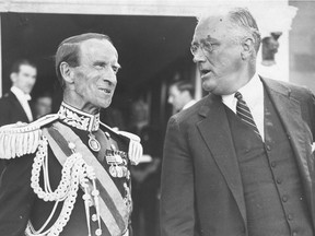 Lord Tweedsmuir and  President Franklin D. Roosevelt.