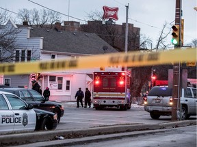 Police investigate a shooting at the Molson Coors headquarters in Milwaukee, Wisconsin, U.S. February 26, 2020.