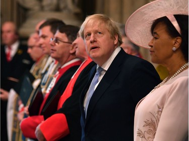 LONDON, ENGLAND - MARCH 09: Prime Minister Boris Johnson attends the Commonwealth Day Service 2020 on March 9, 2020 in London, England.