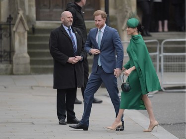 LONDON, ENGLAND - MARCH 09: Prince Harry, Duke of Sussex and Meghan, Duchess of Sussex attend the Commonwealth Day Service 2020 at Westminster Abbey on March 09, 2020 in London, England. The Commonwealth represents 2.4 billion people and 54 countries, working in collaboration towards shared economic, environmental, social and democratic goals.