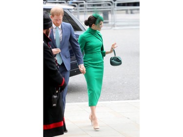 LONDON, ENGLAND - MARCH 09: Prince Harry, Duke of Sussex and Meghan, Duchess of Sussex attend the Commonwealth Day Service 2020 at Westminster Abbey on March 09, 2020 in London, England. The Commonwealth represents 2.4 billion people and 54 countries, working in collaboration towards shared economic, environmental, social and democratic goals.