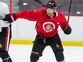 Centre Colin White of the Ottawa Senators.