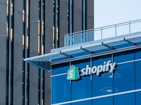 Shopify headquarters on Elgin Street in Ottawa. December 20, 2019.